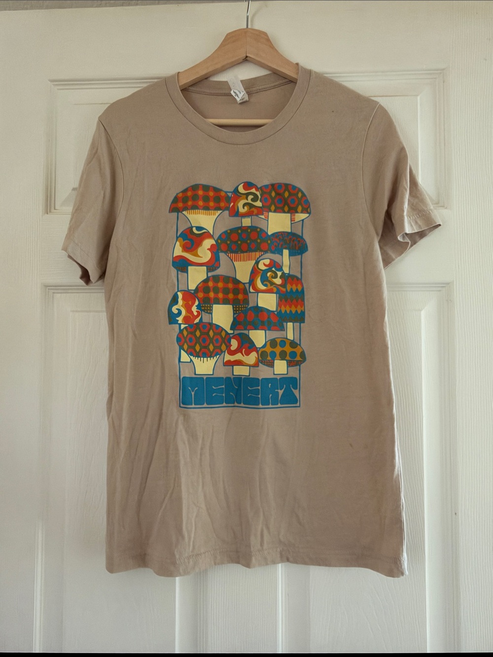 Michael Menert Merch Beige Graphic Mushroom Print Men’s T-Shirt